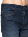 Jean Slim Fit Índigo Hombre Algodón-Elastano con Lavado y Detalles Sutiles