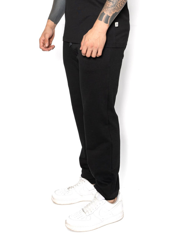 Sudadera Negra para Hombre Algodón 370gr Estilo Moderno con Diseño